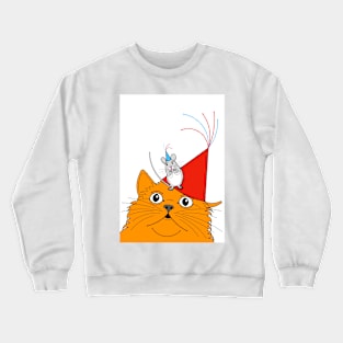 Cat & Mouse Party Fun ! Crewneck Sweatshirt